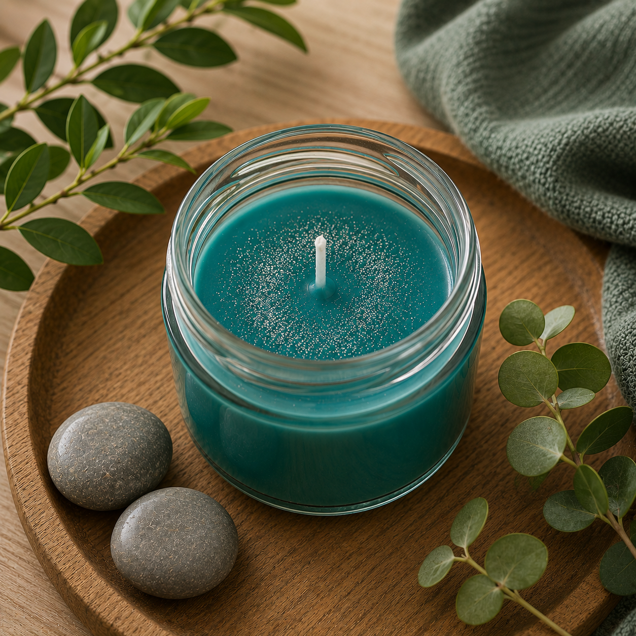 🌿 Green Heaven – Zöld Éden Illatgyertya