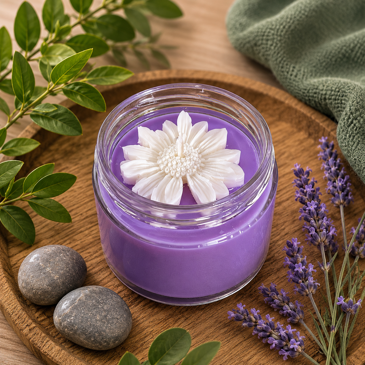 💜 Levendula Illatgyertya