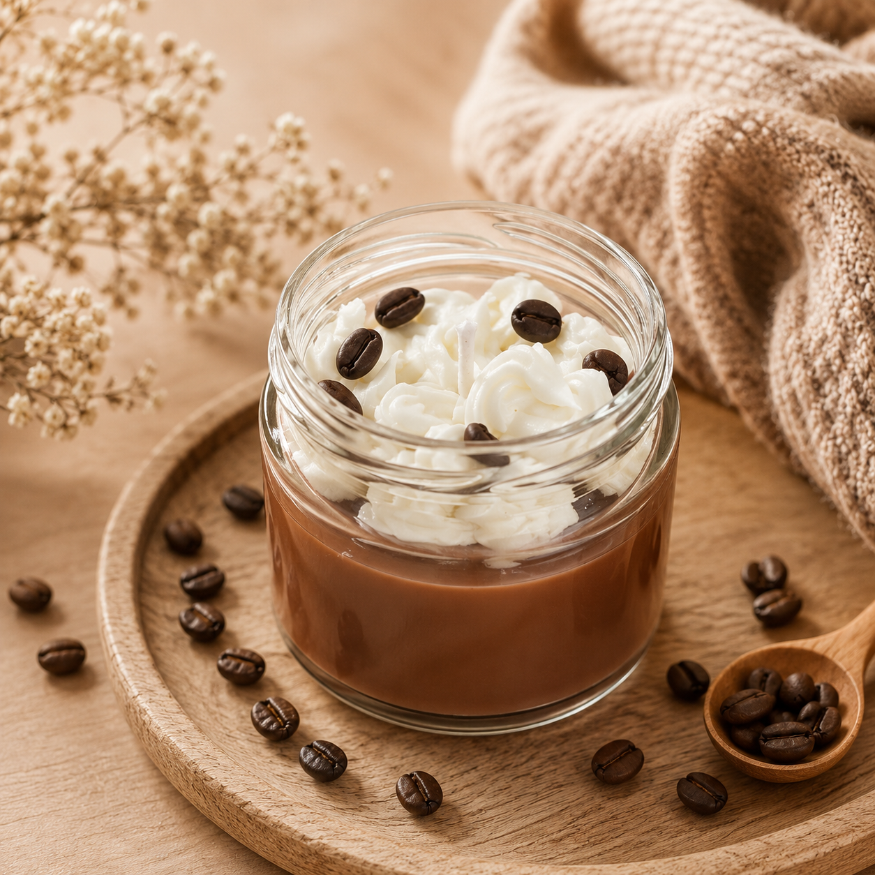 ☕ Kávé – Tej és Méz Illatgyertya